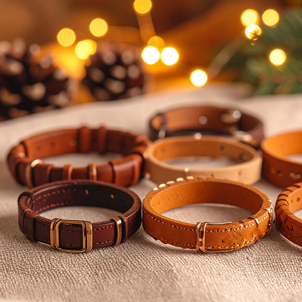 Weihanchtsgeschenke aus Leder - Armbänder
