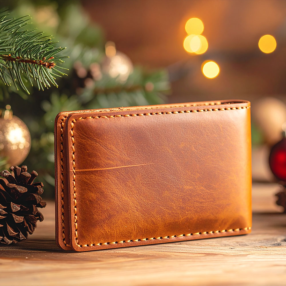 Weihanchtsgeschenke aus Leder - Geldbeutel