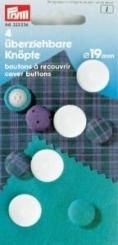 Prym - 4 überziehbare Knöpfe - 19 mm 