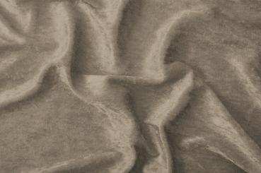 Pannesamt-Stoff - Basic Taupe