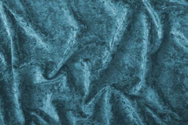 Pannesamt-Stoff - Basic Stahlblau