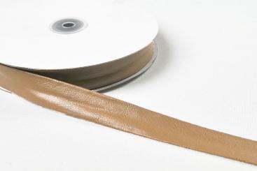 Nappa-Kunstleder Einfassband - 5 cm - Meterware Hellbraun