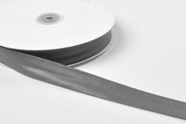 Nappa-Kunstleder Einfassband - 5 cm - Meterware Grau