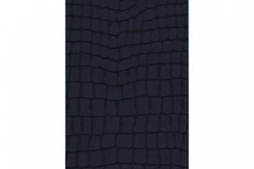 Leder-Imitat Waterproof - Riesenschlange Aubergine/Schwarz