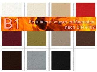 Leder-Imitat - Strauß - schwer entflammbar 
