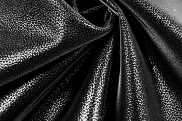 Kunstleder Stretch - Soft Touch - Glamour in Black 