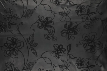 Kunstleder - Bestickt - Pfingstrosen 