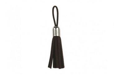 Fransen-Quaste Lederimitat - 55 mm - Dunkelbraun 