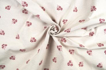 Polsterstoff Edelweiß-Liebe - Creme 