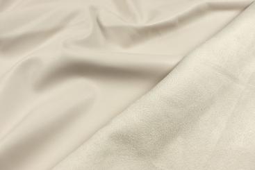 Kunstleder - Velours-Rückseite - Creme 