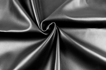 Glattleder-Imitat - Schwarz 