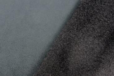 Wildleder Imitat - Fleece-Rückseite - Grau 
