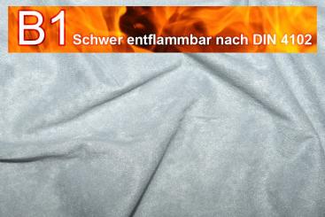 Wildleder-Imitat Safety Silber