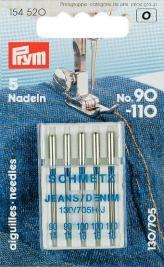 Prym - Nähmaschinen-Jeansnadeln - 130/705H 90-110 