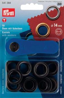 Ösen -Set - 14 mm - rostfrei - Brüniert 