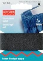 Prym - 1 m Elastikband -  2,5 cm - Schwarz 