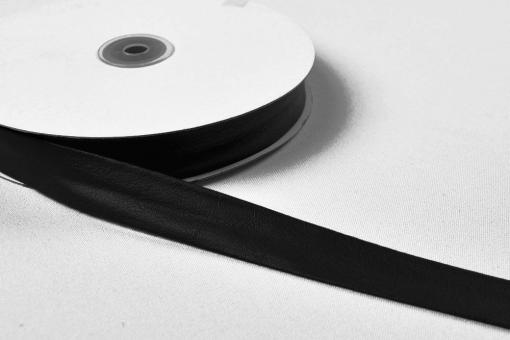 Nappa-Kunstleder Einfassband - 5 cm - Meterware Schwarz