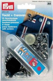 Druckknopf zum Anschrauben - Yacht und Caravan 