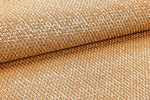 Echtleder-Stück geprägt - Geo - Croupon Cappuccino