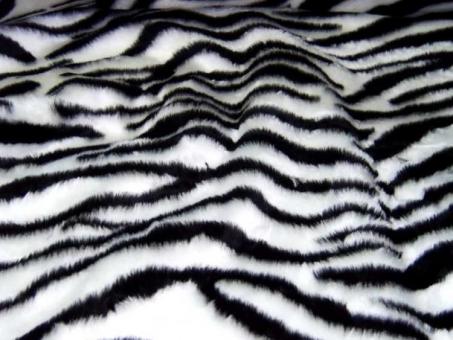 Kuschelfell-Imitat - Tiere Zebra