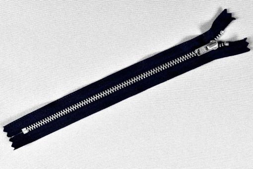 YKK-Metall-Reißverschluss - nicht teilbar - 20 cm Dunkelblau