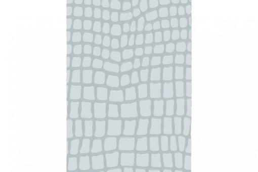 Leder-Imitat Waterproof - Riesenschlange Silbergrau
