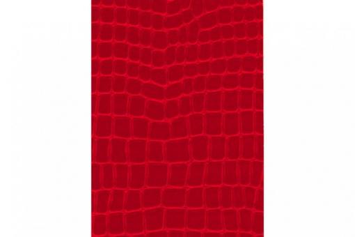 Leder-Imitat Waterproof - Riesenschlange Rot