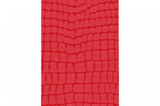 Leder-Imitat Waterproof - Riesenschlange Vintage Rot