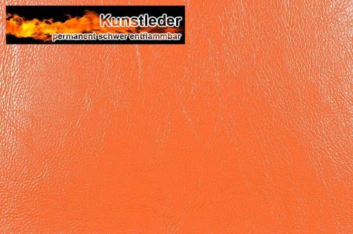 Kunstleder - Ocean - Nappa Orange