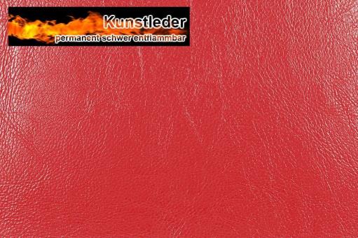 Kunstleder - Ocean - Nappa Rot