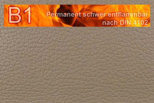 Kunstleder Medical - Büffel-Nappa - permanent schwer entflammbar Hellbraun