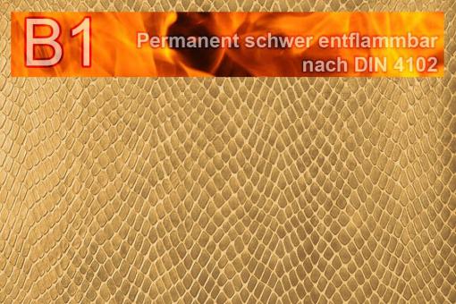 Leder-Imitat Profi Plus - Schlange Gold