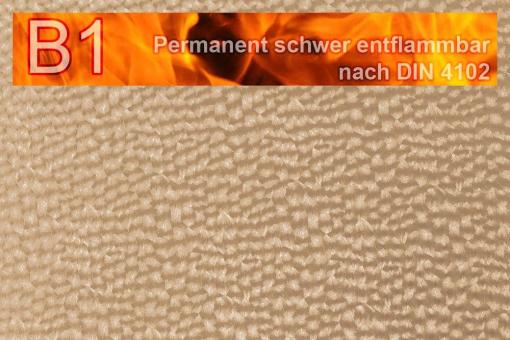 Kunstleder Safety - Techno - permanent schwer entflammbar Beige