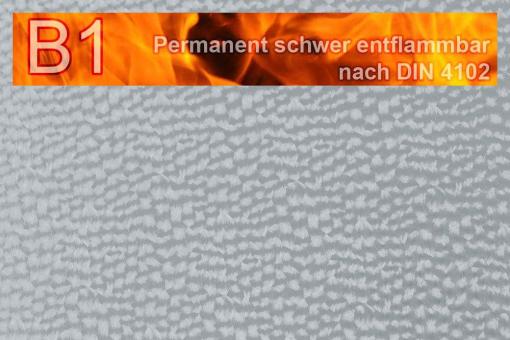 Kunstleder Safety - Techno - permanent schwer entflammbar Grau