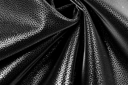 Kunstleder Stretch - Soft Touch - Glamour in Black 