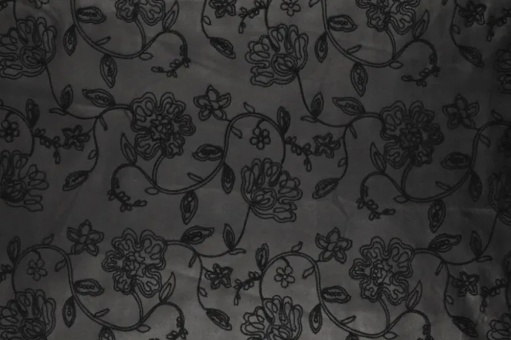 Kunstleder - Bestickt - Rosen 