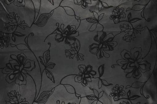 Kunstleder - Bestickt - Pfingstrosen 