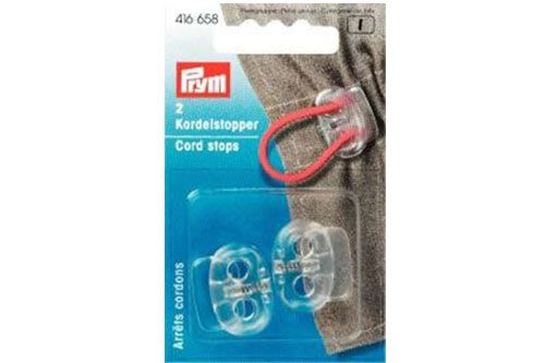 Prym - 2 Kordelstopper breit - Transparent 