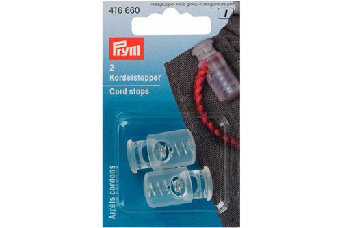 Prym - 2 Kordelstopper - Transparent 