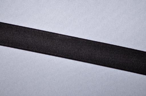 Gummiband zweifarbig - 2,5 cm - Schwarz/Grau 
