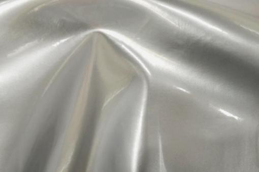 Lackleder Profi - Superstretch Silber Metallic