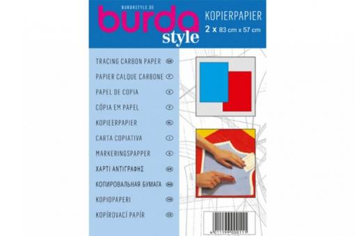 Burda Kopierpapier - Blau/Rot 