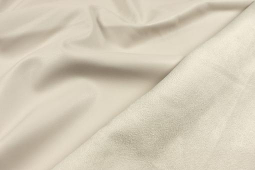 Kunstleder - Velours-Rückseite - Creme 
