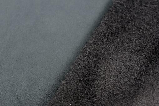Wildleder Imitat - Fleece-Rückseite - Grau 