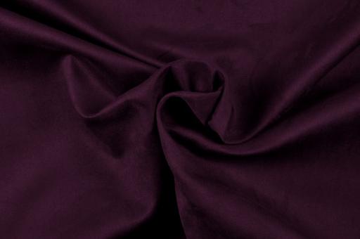 Wildleder-Imitat Polster-Velours - Basic Aubergine