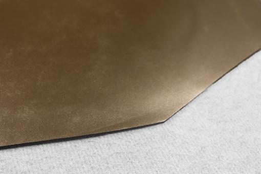 Glatte Echtleder-Haut - Bronze - 1,5 qm - B-Ware 