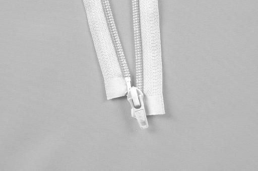 YKK-Kunststoff-Reißverschluss - teilbar - 70 cm Weiß