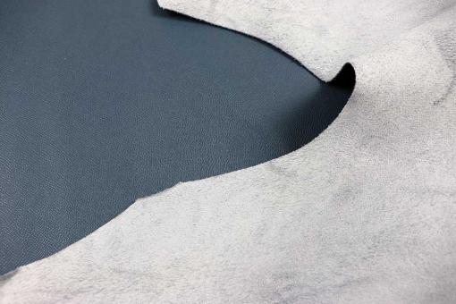 Echtleder Yuma - Steel Blue - 1,5 qm 