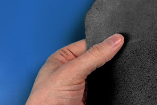 Glatte Echtleder-Haut - Blau - 1,5 qm - B-Ware 