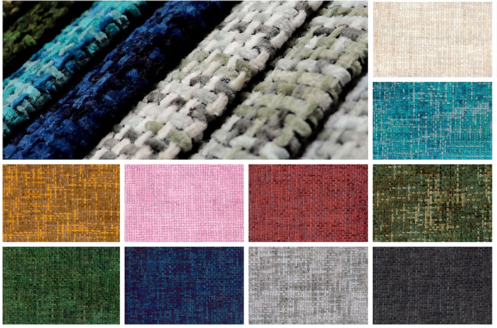 Polsterstoff - Chenille Meliert